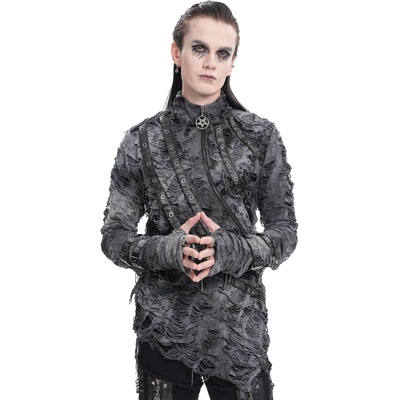 Devil fashion мъжка тениска с дълъг ръкав DEVIL FASHION - Tie-Dye Distressed - TT281