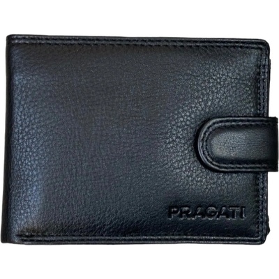 Pánská kožená peněženka s přezkou Pragati Black 9283 L