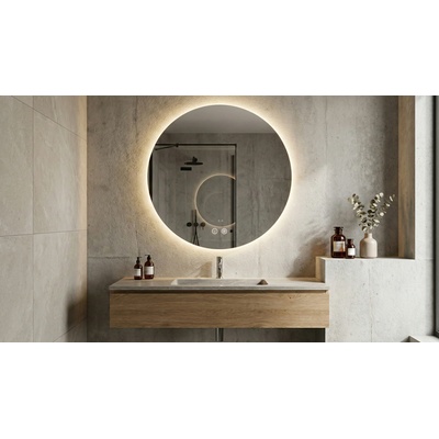 LED огледало Circle Ø60 с функция против изпотяване и тъч контрол | Цена (KD-9192)