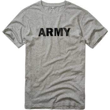 Brandit Тениска Brandit Army, сив меланж (9594-182)
