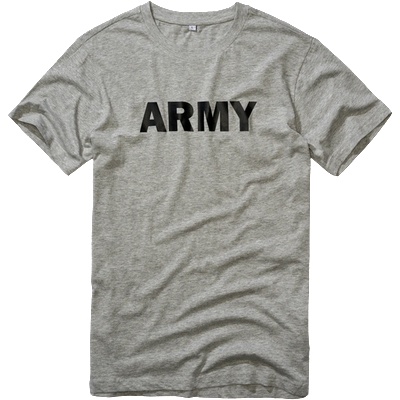 Brandit Тениска Brandit Army, сив меланж (9594-182)