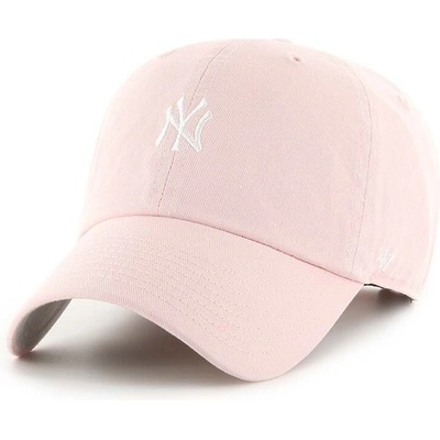 47 brand Шапка с козирка 47 brand MLB New York Yankees в розово с апликация B-BSRNR17GWS-PK (B.BSRNR17GWS.PK)