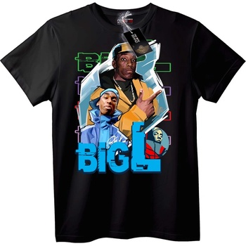 NOONEBRAND Тениска Big L Музика - XL, White