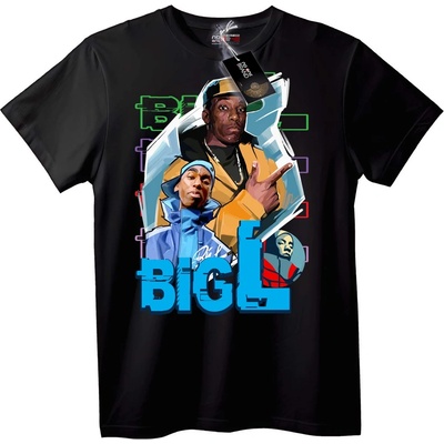 NOONEBRAND Тениска Big L Музика - XL, White