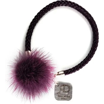 Image 1 of Dannyra Гривна лилав помпон Dannyra Jewels