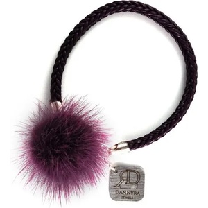 Dannyra Гривна лилав помпон Dannyra Jewels