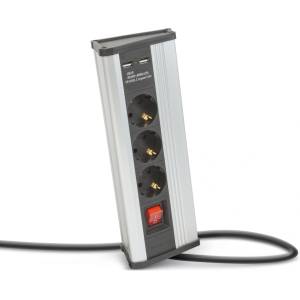 Delight 3 Plug + 2 USB Switch (20483S)