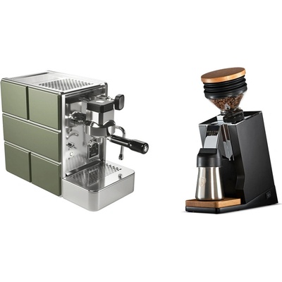 Set Stone Espresso Mine Green + Eureka Mignon Single Dose PRO