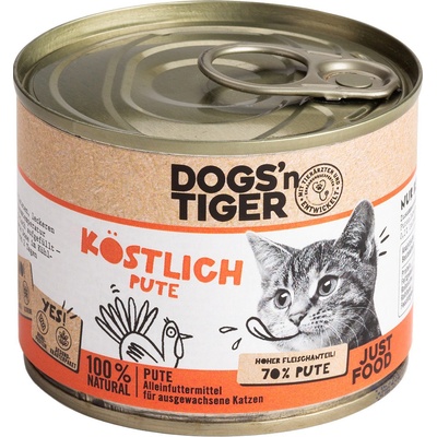 Dogsn Tiger Adult Cat morčacie 6 x 200 g