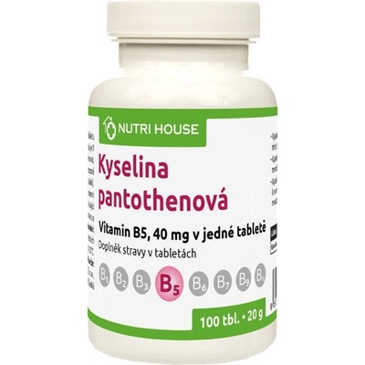 Nutri House Kyselina pantothenová Vitamin B5 100 tablet