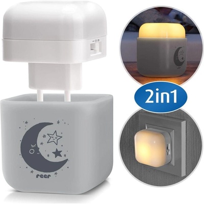 reer 52401 Reer 2в1 нощна лампа сива (4013283524015)