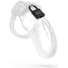 Lockdown Chastity Cage Clear Medium, pás cudnosti pre mužov