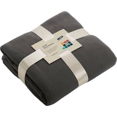 James & Nicholson Deka JN 950, fleecová, 130x170cm COT02095067099-dark grey Šedá tmavá UNI