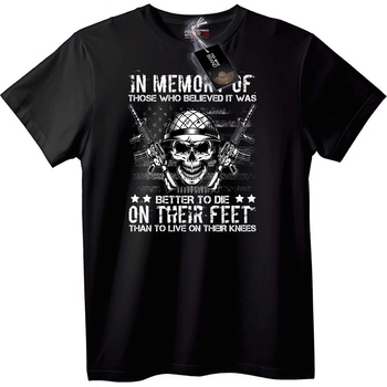 NOONEBRAND Тениска Skull & Пистолети - 2XL, White