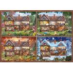 Schmidt Spiele - Puzzle Houses of Four Seasons - 2 000 piese