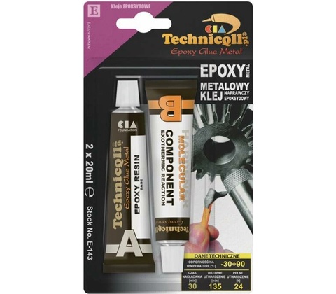 TECHNICQLL Lepidlo epoxidové na kov 2x20 ml