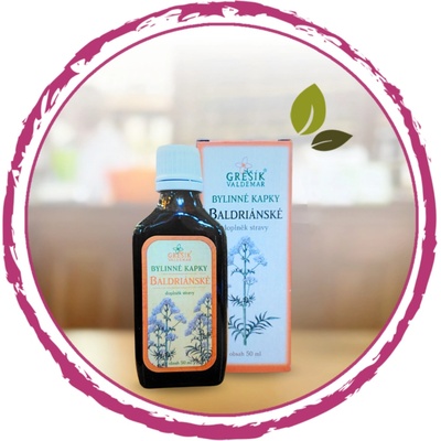 Grešík Balderiánske valeriánske bylinné kvapky 50 ml