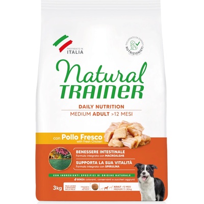 Natural Trainer adult střední kuřecí 2 x 3 kg