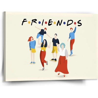 Sablio Obraz Seriál Priatelia FRIENDS Postavy - 150x110 cm