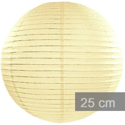 Lampion kulatý 25cm šampaň – Sleviste.cz