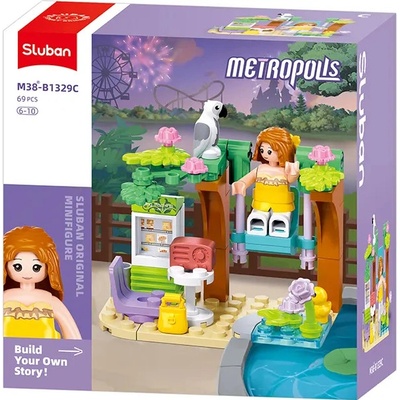 Sluban Metropolis M38-B1329C Houpačka v zahrádce