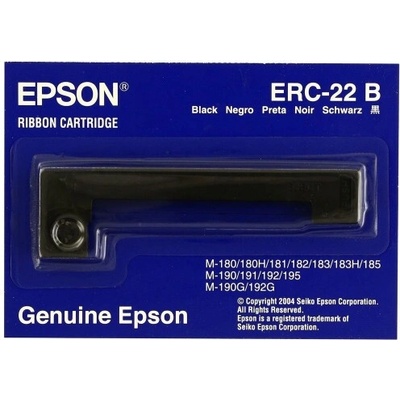 Epson ERC 22 C43S015358, черно, оригинална боядисваща лента (C43S015358)