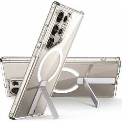 ESR Flickstand Boost HaloLock MagSafe Case - хибриден кейс с висока степен на защита с MagSafe за Samsung Galaxy S24 Ultra (прозрачен)