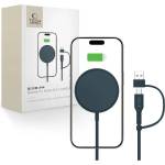 Tech-Protect Безжично зарядно 15W с MagSafe и Qi отTech-Protect QI15W-A44 - Navy Blue (5906302380336)