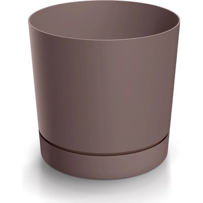 Prosperplast Kvetináč TUBO P s miskou 17,8 cm marsala