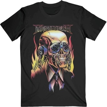 Megadeth Риза Flaming Vic Unisex Black L (MEGATS05MB03)
