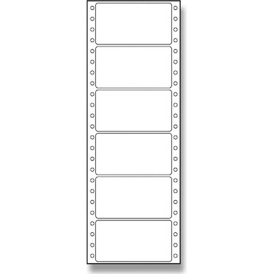 Coveris ETSW089048Y1 tabelační etikety 89 x 48,8 mm jednořadé 25 listů bílé