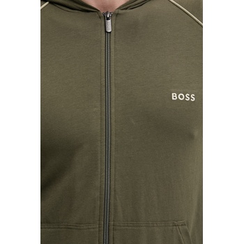 HUGO BOSS суичър с цип и качулка мъжки от памук с еластан Mix&Match Jacket H (50515313)