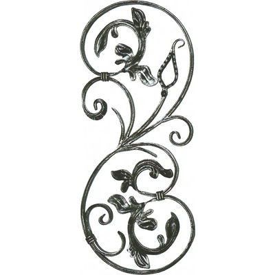 Ornament 740x320mm, profil 16x7mm, ľavý