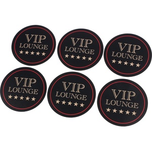 Rockbites Подложки за чаши vip (ВИП) - черен - rockbites - 101227