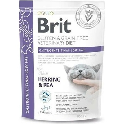 Brit Veterinary Diet Cat GF Gastrointestinal Low fat 0,4 kg