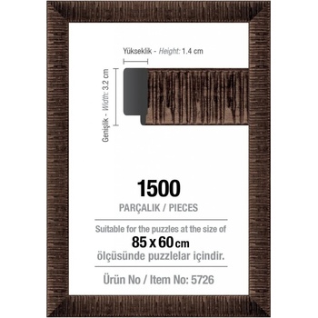 ART PUZZLE Rám na puzzle 85x60cm Brown