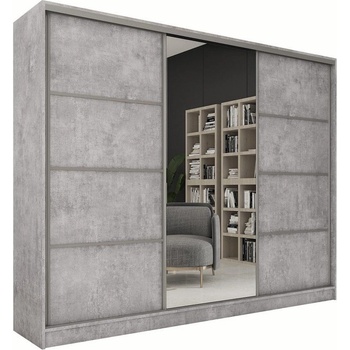 Nejlevnější nábytek Litolaris 250 se zrcadlem beton