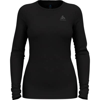 Odlo Дамско мериносово термобельо Odlo Women's Baselayer Top Crew Neck L/S Merino 260 Merino base layer - Black - размер XL (115-2081-0115)
