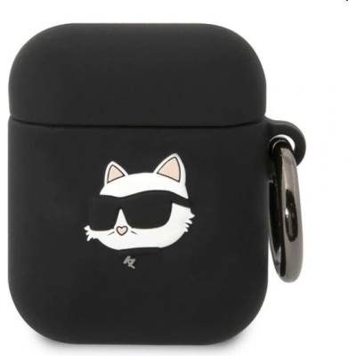 Karl Lagerfeld Apple AirPods 2/1 cover Silicone Choupette Head 3D KLA2RUNCHK