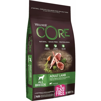 Wellness Core Adult All Breeds Lamb 12 kg