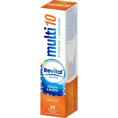 Revital multi 10 Vitamínov pomaranč 20 šumivých tabliet