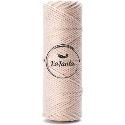 Bavlnená šnúra KaFanta Premium 3PLY 5mm - frappe