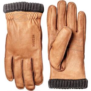 Hestra Ръкавици Hestra Deerskin Primaloft Rib Gloves - Cork - размер 7 (EU) (202-1472-0111)