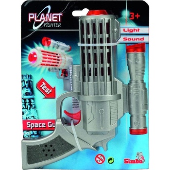 Simba Planet Fighter Laserová pistole 16 cm Světlo + Zvuk