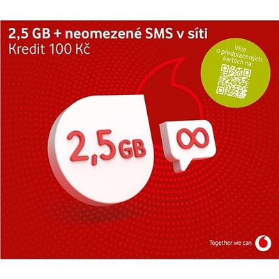 Vodafone datová karta - 3,5 GB dat - Vodafone2 – Zboží Živě