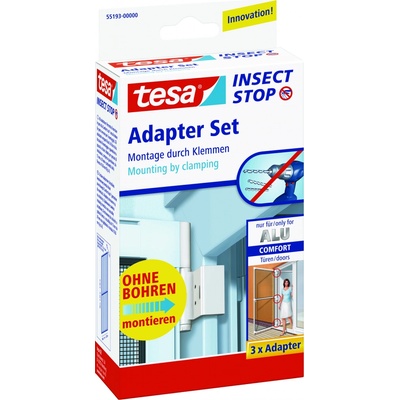 Tesa Insect Stop Sada pro zavěšení rámu COMFORT bez vrtání antracitová RAL 7016, pro dveře max. 1,2 × 2,4m – Zbozi.Blesk.cz