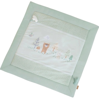 roba Светлозелено детско килимче за игра 100x100 cm Woodland Buddies - Roba (1406S283)