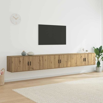 vidaXL Комплект стенен ТВ шкаф 3 pcs Дъб 100 x 34, 5 x 40 см (3415585)