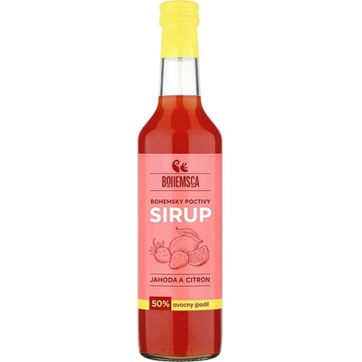 Bohemsca Sirup jahoda a citron 0,5 l