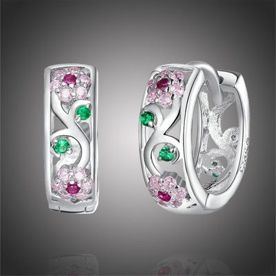 Grace Silver Jewellery stříbrné se zirkony Paulette E-BSE403 stříbrná